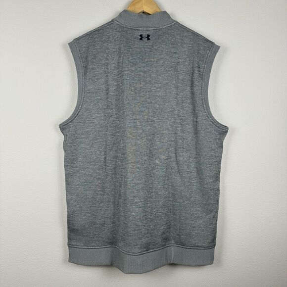 Under Armour Golf Vest Size XL Grey Heather 1/4 Zip Storm Water Resistant NEW - Picture 8 of 9